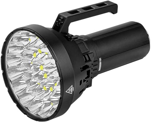 IMALENT MS32 Hellste Taschenlampe der Welt, 200.000 Lumen mit 32 Pcs Cree XHP 70.2 HI LEDs, Type-C Aufladbar, 8 Beleuchtungsmodi, IP56 Wasserdicht Camping Outdoor Taschenlampe