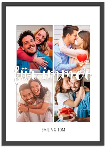 OWLBOOK® Personalisierte Geschenke für Frauen Männer Valentinstags Geschenke für Ihn Sie Fotogeschenke mit eigenem Foto Partner Geschenke mit Foto zum Jahrestag für immer Papier