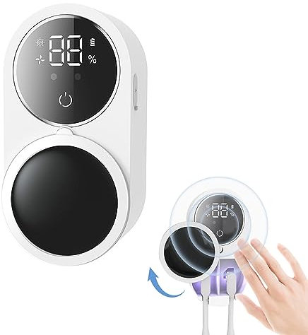 UV Desinfektions Zahnbürstenhalter mit Trocknen, Automatischer Sensor Bürste Halter, Elektrischer Zahnbürsten Desinfektionsmittel, Zahnbürste Sterilisator Organizer
