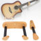 MuzcYM Solid Beech Wood Split Type Horizontal Guitar Guitre Hook pour guitare/basse/ukulélé/violon, support de guitare mural mural