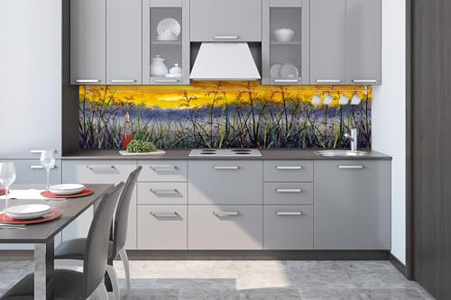 Dimex Küchenrückwand Folie Selbstklebend Gras AUF DER Wiese 260 x 60 cm | Klebefolie - Dekofolie - Spritzschutz für Küche | Made in EU