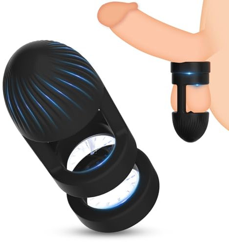 AMZII 2-IN-1 Penisring Cockringe für Männer Gummi,Cockring + Hodensack Bondage Ballstretcher Penisringe,Hodenringe für Den Mann,Penis Ring Penishülle Penis Sleeve Doppeldildo,Hoden Sexspielzeug