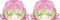 Anime Peeker Sticker für Auto, Laptop & Co - 2 Stück, 12 cm - Wetterfest & UV-beständig (Mitsuri)