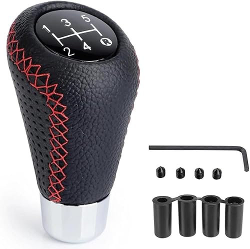 ZLxsmy Auto schaltknüppel für Volvo V50 V60 V90，die meisten Fahrzeuge mit Schaltgetriebe，Schaltknauf 5 Gang, Schaltknäufe