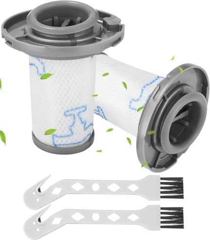 2 Filtros de Repuesto para Aspiradora Rowenta, Compatible con ZR009006 X-Force Flex 8.60 y X-PERT 6.60 RH9611 RH9637 RH9638 RH9639 RH9677 RH9678 RH9679 RH9680 RH9690 RH9695 RH6821 RH6837 RH6838 RH6878