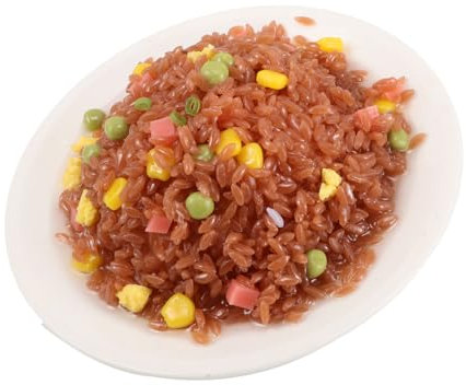 KONTONTY Simulierter Gebratener Eierreis Mini-vers Spiralnudeln Pizza- Holzspielfutter Lebensmittelspielzeug Für Die Küche Vorliegende Küche Holzspielzeug Würzige Nudeln Plastik