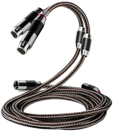 Fegtrtyoa Audiophile-Grade XLR Balanced Cable HIFI XLR Male andFemale Signal Cable Audio Cable
