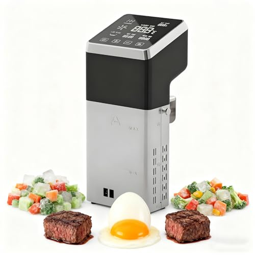 GESAIDES Sous Vide Kocher, Leistungsstarke Pumpe Design, Präzise und stabile Temperaturkontrolle, Touchpanel, 1600 W, Sous-Vide Stab Sous-Vide-Kocher Sous-Vide-Präzisionskocher