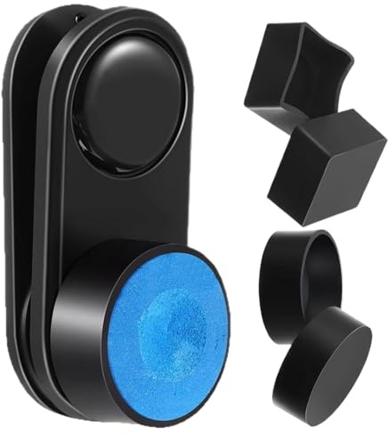 Generisch Magnetischer Billard Queue Kreidehalter | Magnetische Queuekreidehalter Mit Clip Für Billard | Zubehör Für Ball Sport Praxis Zu Hause Bar Für Enthusiasten Amateure Verein Mitglieder
