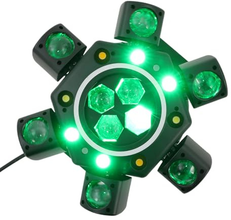 Moving Head LED 120W mit Fernsteuerung RGBW CREE Discolicht Partylicht dmx512 Soundaktivierter Lichteffekt, Bühnenlicht für DJ Bar Geburtstag Club Hochzeit Scheinwerfer