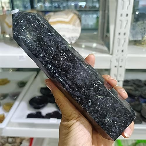 SSOPTMCB Smoke Flower Stone Column Crystal Wand Ore Home Office Decoration Craft Gifts Degaussing Ornaments (Size : 200-250g) Gemstone Stone