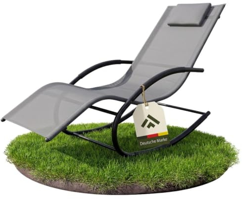 novaterra® Premium Sonnenliege Anthrazit – modernes Design, hohe Qualität Wetterfeste Gartenliege für Outdoor & Pool | Ergonomische Relaxliege, stabil & langlebig
