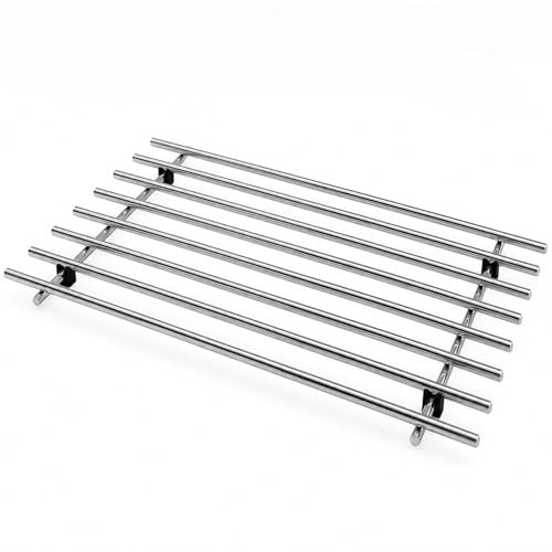 Stainless Steel Trivet Stand Large 50 x 28 cm, Heat Resistant Kitchen Worktop Protector Saver with Anti Slip Feet for Hot Pots, Pans, Baking Trays, Plates & Dishes (1)