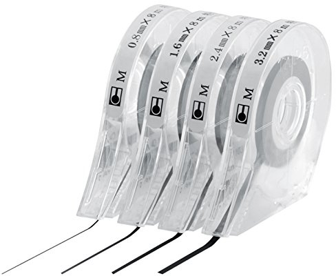magnetoplan selbstklebendes Zeichenband, Schwarz | Ideal zur Einteilung auf Plantafeln, Scrumboards oder für Diagramme | wieder ablösbar | Rollenlänge: 8m x 0,8mm