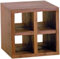 GURU SHOP Kombinierbarer Regalwürfel - Modell 4, Braun, 40x40x40 cm, Kleine Regale, Wand- & Weinregale