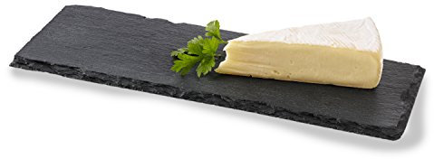 Boska Planche de Présentation Ardoise S/Dotée de petits pieds antidérapants/Possibilité d'écrire dessus/Lavable au lave-vaisselle/Noir / 33 cm
