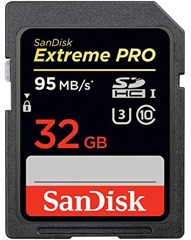 SanDisk Extreme PRO 32 GB SDHC UHS-I Memory Card - Frustation-Free Packaging