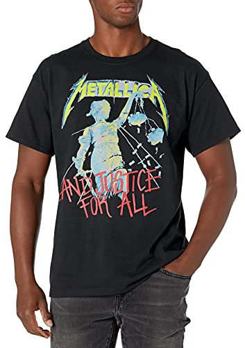 Metallica Justice for All T-Shirt, Noir, L Homme