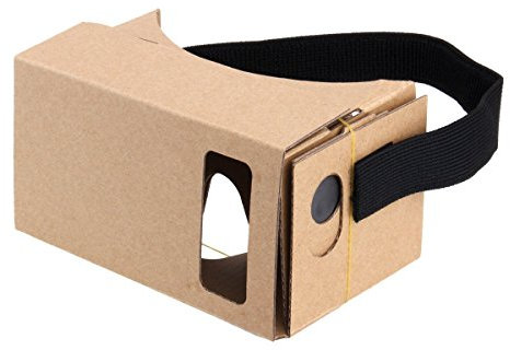 Tienda Virtual de Google de Carton, Caja Auriculares Gafas de Realidad Virtual 3D VR Lente Optico 3D con Grandes claros y cómoda Correa de la Cabeza Nariz Pad para Todos 4-6 Pulgadas de Smartphones