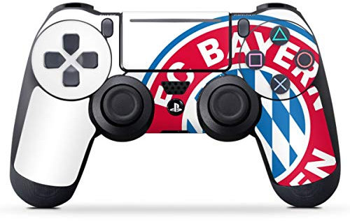 DeinDesign Skin kompatibel mit Sony Playstation 4 PS4 Pro Controller Folie Sticker FC Bayern München Logo FCB
