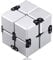 Funxim Infinity Cube, Unendlicher Würfel Spielzeug, Magic Unendlicher Flip Würfel Dekompression Spielzeug, Tötungs Zeit Zappeln Spielwaren Stressabbau Würfel (Silber)