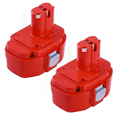 FUNMALL 2X18V 3,0Ah Ni-MH Batterie PA18 Remplacement de PA18 pour 18V Batterie PA18 1822 1823 1834 1835 192826-5 192827-3 192829-9 193159-1 4334D 5026DA 5036DA
