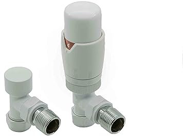Reina Modal Trv Angled Steel Radiator & Towel Rail Valve White
