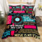 Music Duvet Cover King Music Notes Bedding for Kids Teens Adult Musical Theme Printed Comforter Quilt Cover, Girls Classical Record Decoration 3 Pcs Bed Set with 2 Pillowcases, Colorful