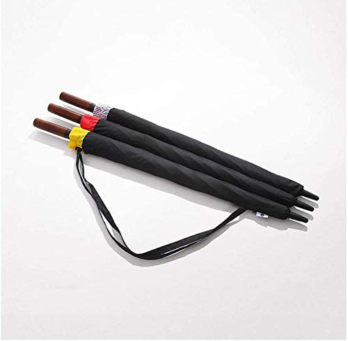 Sombrilla para Sol y Lluvia Sombrilla Sombrilla Protector Solar UV Sombrilla Sombrilla Larga Sombrilla Tela de Doble Capa Mujer Lluvia Clara Paraguas Doble Hombres Paraguas de Comercio Amarillo-Amar