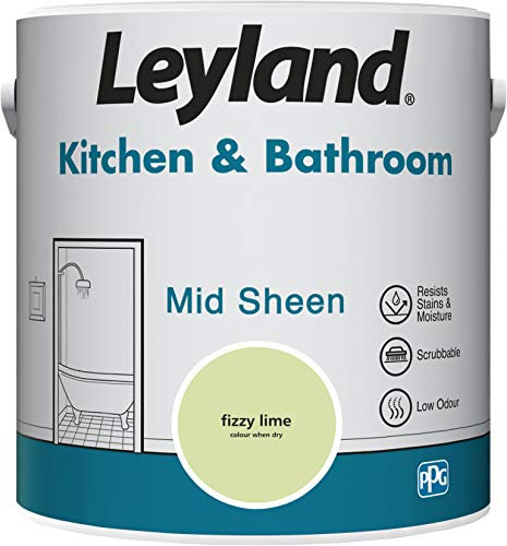 Leyland 423388 Kitchen & Bathroom Mid Sheen, 2.5 Litres