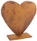 B2S BACK2SEASON Metall Pflanzenherz Pflanzentopf Edelrost Gartendeko Herz Metallherz H=40 cm