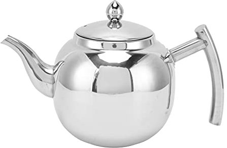 Teiera in Acciaio Inossidabile 1050ml con Infusore Rimovibile per Tè/Caffè Sfusi, Design Ergonomico, Compatibile con Induzione e Lavabile in Lavastoviglie per Casa Ufficio Hotel