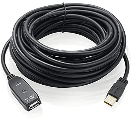 BLKing USB 2.0 Extension Cord, USB A Male to A Female Repeater Cable for Printer, Scanner, Keyboard, Game Console, Security Camera, (with Active Signal Booster) (33ft/10m)