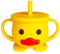 nohlerlife Tazza per bambini, Sippy Cup in silicone, 200 ml Tazza con cannuccia senza BPA, per microonde e lavastoviglie, 6 mesi, stoviglie in silicone per bambini (Giallo con cannuccia)