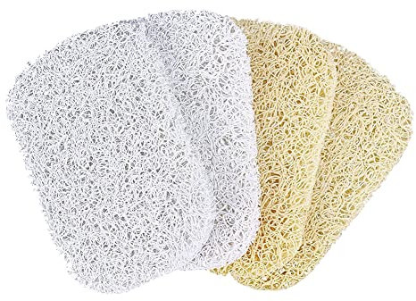 SMELEYOU Économiseur De Savon 4pcs, Coussinets De Levage en PVC Antidérapant, Coussinet À Savon Recyclable, Savon Naturel Savon Savon Savon, Support De Porte-Savon pour Les Drains Compteur De Cuisine