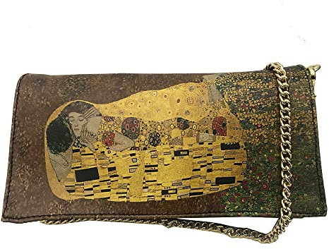 Merinda Pochette Klimt, sac baiser, sac klimt, pochette art, multicolore