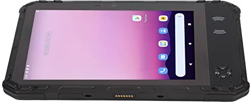 WINH Tableta Resistente de 8 Pulgadas, Tableta de Campo 100-240V 256G Red 4G Impermeable IP68 Expandible con NFC para Estudio Geológico (Enchufe de la UE)