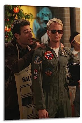 ELedvb How I Met Your Mother Barney Stinson Halloween Kostüm Leinwand Poster Dekorative Malerei Leinwand Wandposter und Kunstbild Druck Moderne Familie Schlafzimmer Dekor Poster 50 x 75 cm