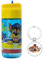 OM SUPPLIES Gourde réutilisable en Tritan pour enfants avec personnages de la Pat' Patrouille 430 ml – Vacances, rentrée scolaire, déjeuner pour enfants en plastique sans BPA (Paw Patrol)