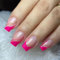 24 Pièces Carrés Faux Ongles Court, French Press on Nails Rose Rouge Ongles à Coller, Acrylique Couverture Complète Square Faux Ongles Autocollants pour Femme et Fille Nail Art