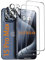 SOPAND S01 2+2 Stück Schutzfolie für Panzerglas iPhone 15 Pro Max [6.7 Inch] mit 2 Stück Glas Schutzfolie + 2 Stück Glas Kamera Schutzfolie [9H Härte][HD Klare][Anti-Kratzen][Anti-Öl]
