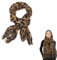 Gfamous Damen Schal mit Leopard Muster,Helbst Leo Schals für Frauen,Damen Chiffon-Schal mit Leopardenmuster,schal für alle Jahreszeiten,Breite 70 cm - Länge 180 cm,Leopardenmuster