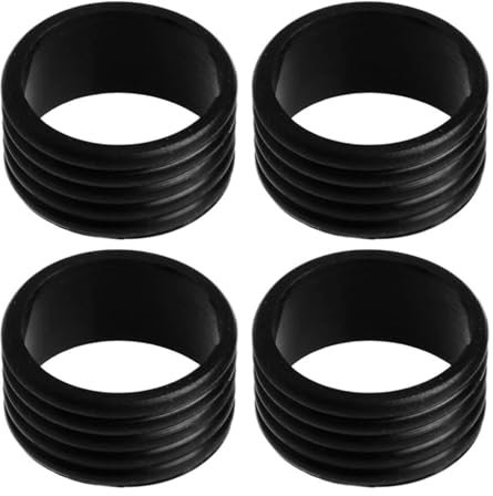 KieTeiiK 4 Stück Tennisschläger-Griffbänder, Gummiringe, rutschfest, Badminton, Tennis, saugfähige Griffe, Dichtungsringe für Tennisschläger