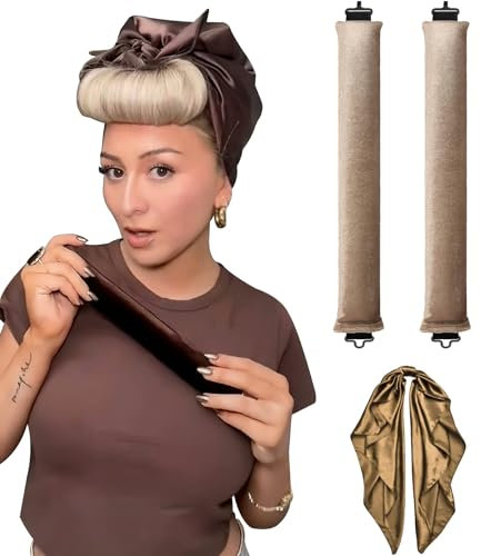 YOSHUYUKI Klassische hitzefreie Locken über Nacht, keine Hitze, Lockenwickler zum Schlafen, Jumbo-Schaumstoff, große Lockenwickler für langes, kurzes Haar, hitzeloses Lockenstangen-Set