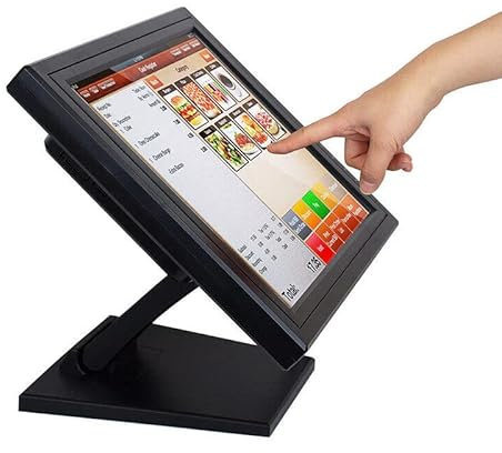 YNAADYH Monitor de Pantalla Táctil de 17 Pulgadas - Sistema POS 1280 x 1024 para Restaurantes y Minoristas - VGA, USB, 4:3, (no Hay Interfaz hdmi, se Utiliza con adaptadores VGA/hdmi)