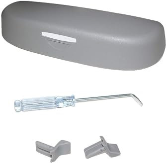 BIBIBO Custodia per occhiali da sole per Jeep Compass MP 2017-2024, porta occhiali Jeep Compass per occhiali da sole auto, organizer per occhiali, accessori interni auto (grigio)