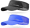 Sukeen 2 Pcs Lightweight Sun Visor Hat,Sun Protective Sun Visor for Women Men,Cool Elastic Visor with Perspiration Breathable Sweatband,Quick Drying Sport Visor Cap for Running Tennis Cycling Golf