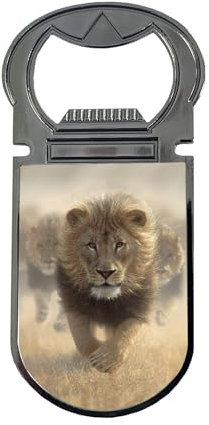 3D LiveLife Flaschenöffner - Eat My Dust from Deluxebase Lenticular 3D Lion Magnetic Bottle Opener, Kühlschrankmagnet Flaschenöffner für Bierflaschen und Bar Zubehör für Zuhause, Reisen und Geschenke