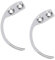 VYIBPDY Pack de 2 Piezas Separador de Etiquetas.Quita Alarmas Ropa, Gancho removedor Manual de alarmas. Desalarmador de Ropa. Llave antirrobo para Cierre magnético. Acero Inoxidable.