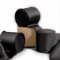 Ligtmor Geschenkband Satinband 3,8cm x 13,5m chiffonband Schleifenband Stoffband Hochzeit Seidenband - Schwarz